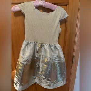 Us Angels Blush Dress in Gold and Cream